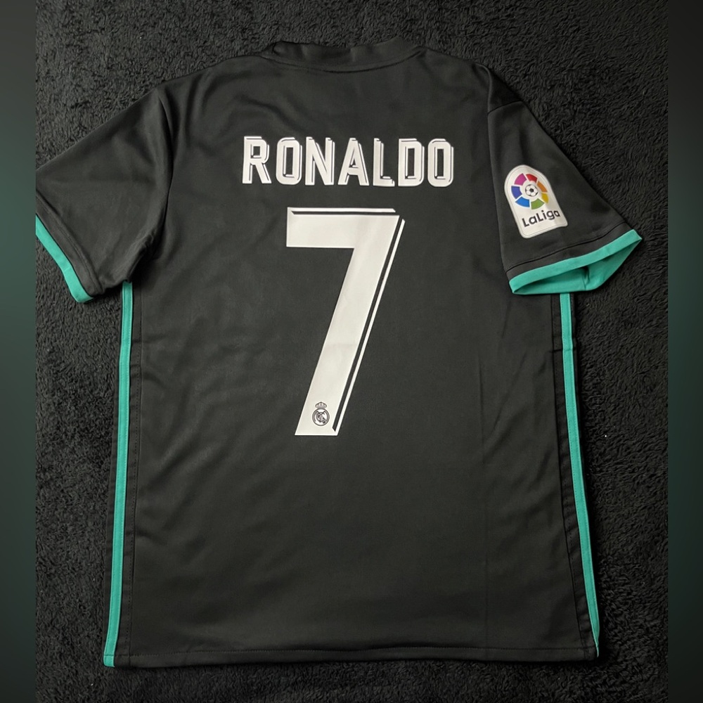 Ronaldo #7 Black 2017/2018 Real Madrid M-XL Soccer Jersey Retro